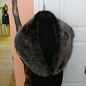 Banana Republic fur shawl